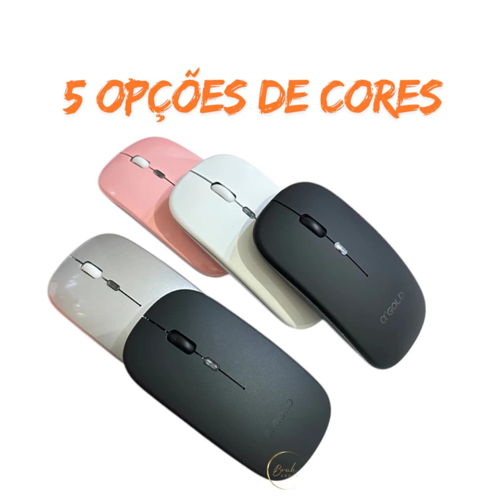 Mouse sem fio recarregável a'gold plus