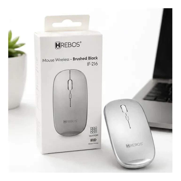 Mouse sem recarregável hrebos