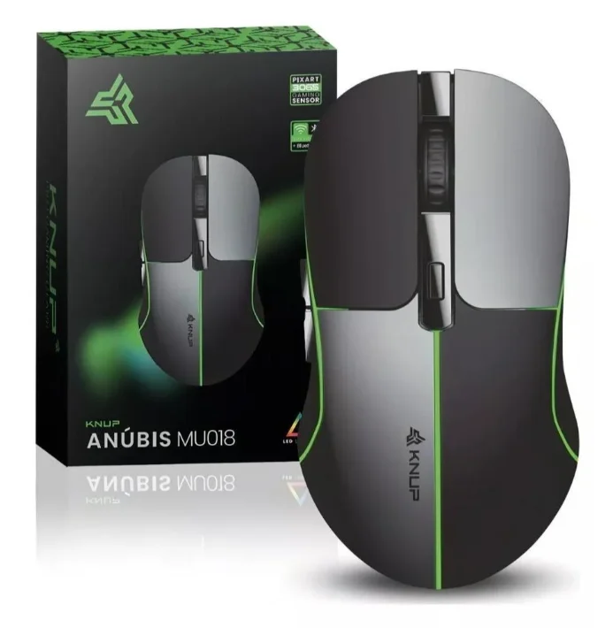 Mouse gamer recarregável anúbis