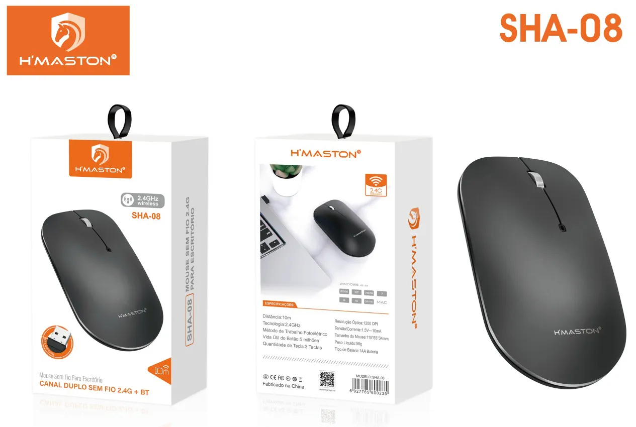 Mouse sem fio h'maston