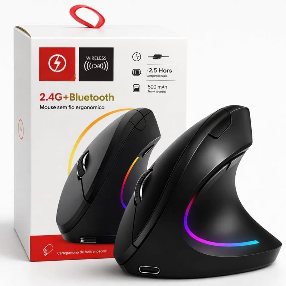 Mouse sem fio recarregável kapbom